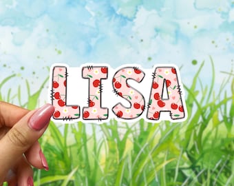 Cherry Name Decal: Waterproof Personalized Vinyl Sticker