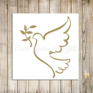 Noah&#39;s Dove Decal | Faith Decal | Christian Decal | Spiritual Decal | Religious Decal | Laptop Decal | Dove Sticker | Car Decal | Peace Dove
