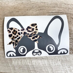 Peeking French Bulldog Decal: Waterproof Vinyl Car/Laptop Sticker image 8