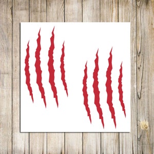 Claw Marks Decal, Scratches decal, Dinosaur Claw Decal, Scratch Marks, Tear Marks, Monster, Beast, Claw, Stickers, Vinyl Decal, Car decal