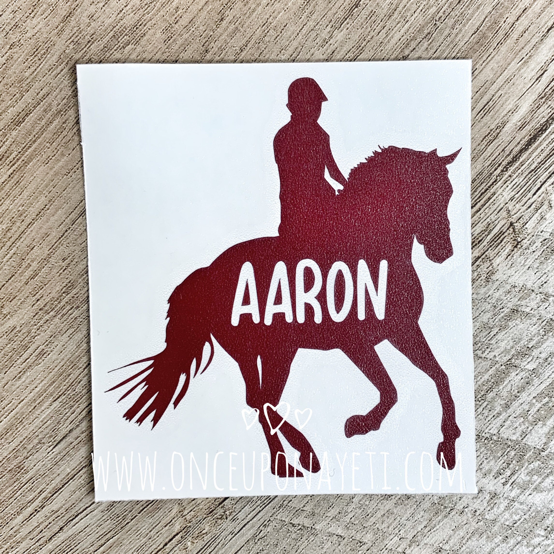 Horse And Rider Decal Horse Car Decal Gift For Horse Lover | Etsy