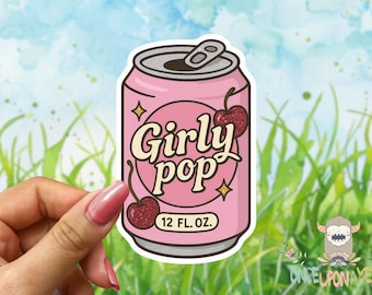 Girly Pop  - Waterproof Vinyl Sticker