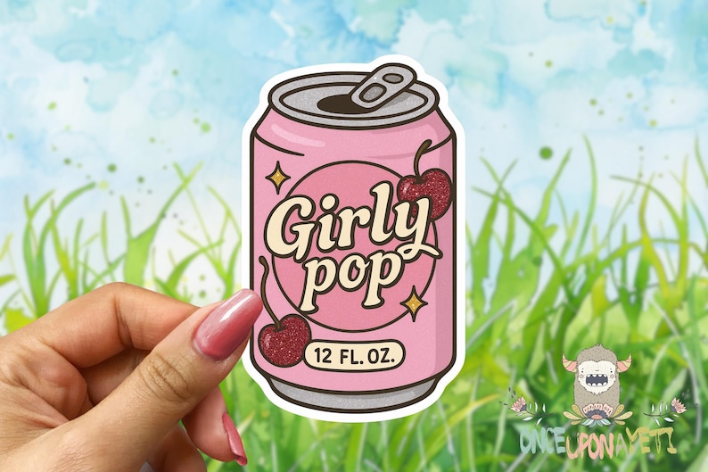 Girly Pop - Waterproof Vinyl Sticker image 1