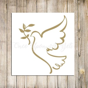 Noah&#39;s Dove Decal | Faith Decal | Christian Decal | Spiritual Decal | Religious Decal | Laptop Decal | Dove Sticker | Car Decal | Peace Dove