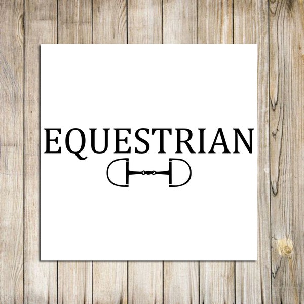 Equestrian Bit Decal, Horse Car Decal, Gift For Horse Lover, Horse Girl, Equestrian Decal, Equestrian Gift, Truck Decal, Equestrian Decor