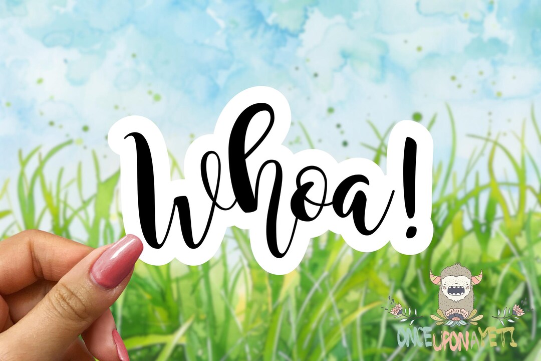 Whoa Sticker I Said Whoa Waterproof Sticker, Equestrian Decal, Car Decal, Gift for ...