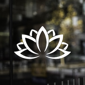 Lotus Decal | Vinyl Decal | Summer Decal | Meditation Decal | Yoga Sticker | Car Decal | Yeti Decal | MacBook Decal | Namaste Decal | Flower