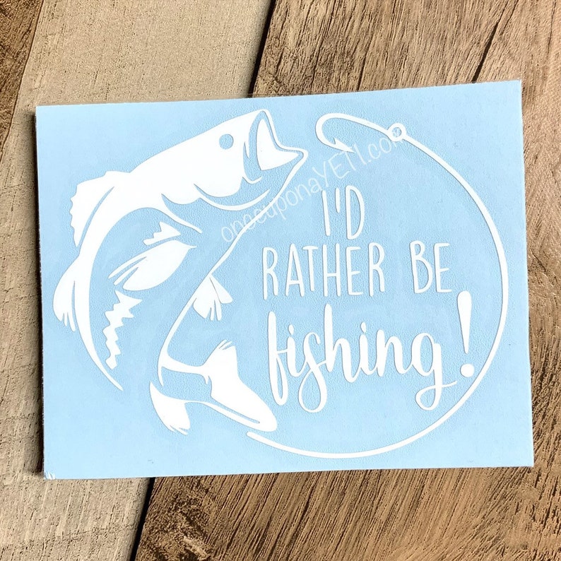 Catfish Fish Fishing Fisherman Cartoon Car Bumper Vinyl Sticker - Foto 10