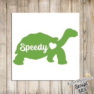 Tortoise Decal, Tortoise Tank Decal, Tortoise Sticker, Tortoise Name Decal, Pet Decal, Gift For Pet Lover, Tortoise Lover, Turtle Decal