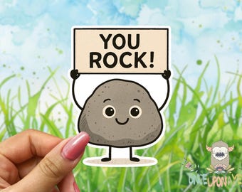 You Rock  - Waterproof Vinyl Sticker