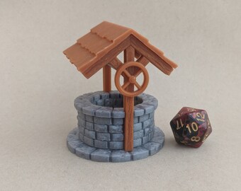 Water Well Wishing Well Minibasing 3D Printed 32mm - Etsy