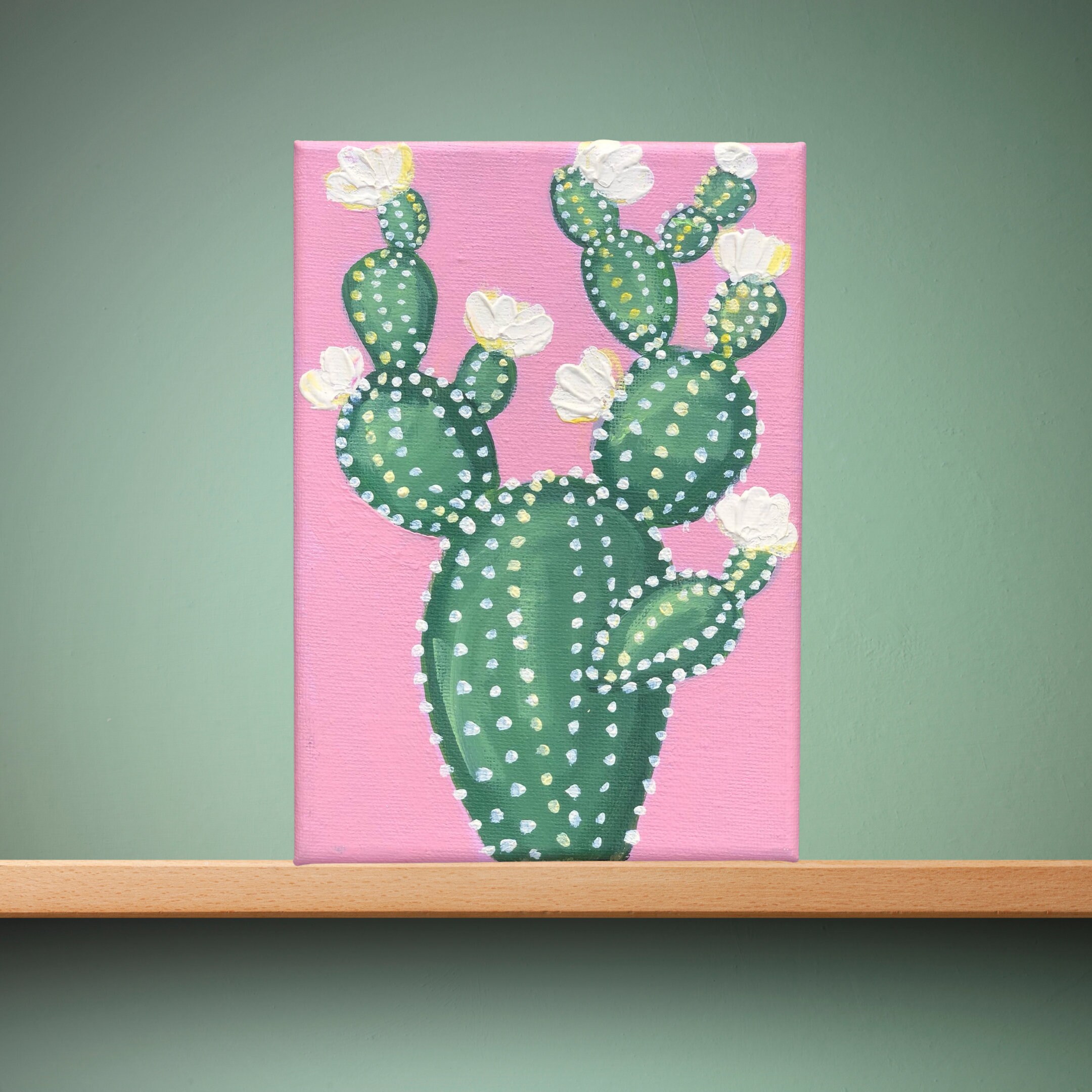 Funky Cactus MINI Painting Kit by the Brush Bar, Prickly Pear Paint Kit, Painting  Supplies, Southwest Art, Desert Painting 