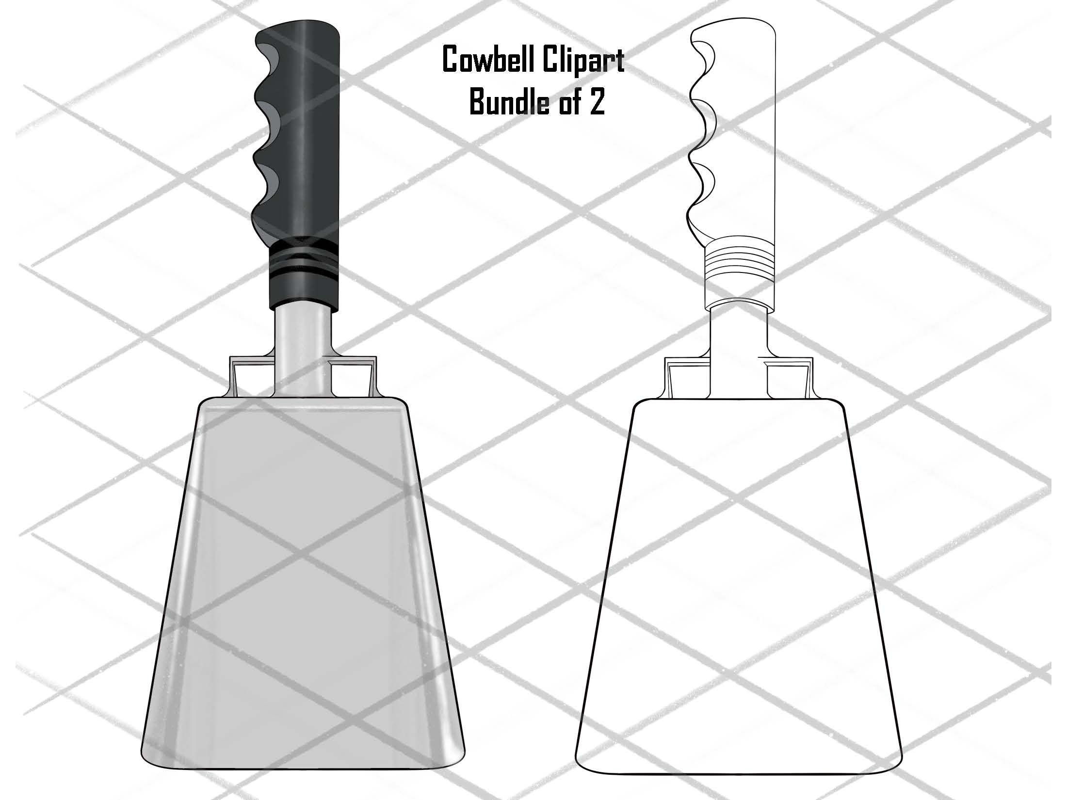 Cowbell PNG Bundle Cowbell Silhouette Cowbell Clipart | Etsy
