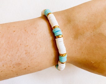 Pool Boy Bracelet | Clay Bead Bracelet | Heishi | Gifts For Her | Preppy |