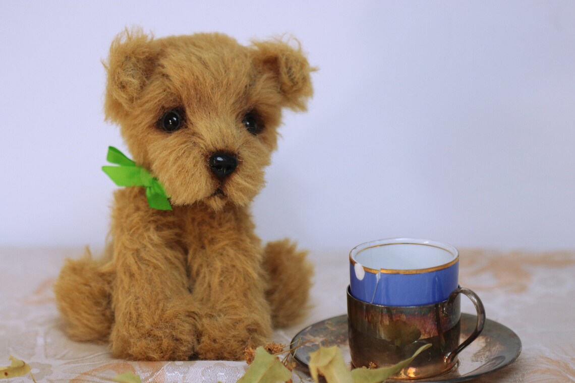 realistic teddy dog puppy
