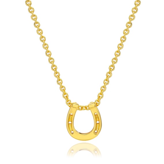 Horseshoe Necklace Gold - Horseshoe Pendant Gold Horseshoe Necklace Gold - Horseshoe Pendant Gold