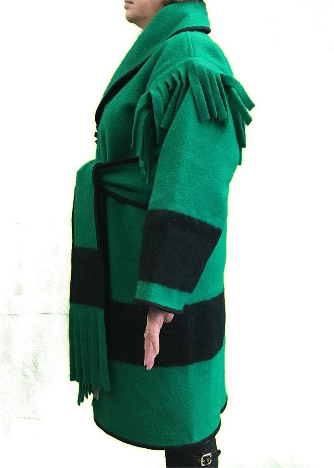 Ausable® Brand Hudson Bay Full Wool Capote Coat Green Color Etsy