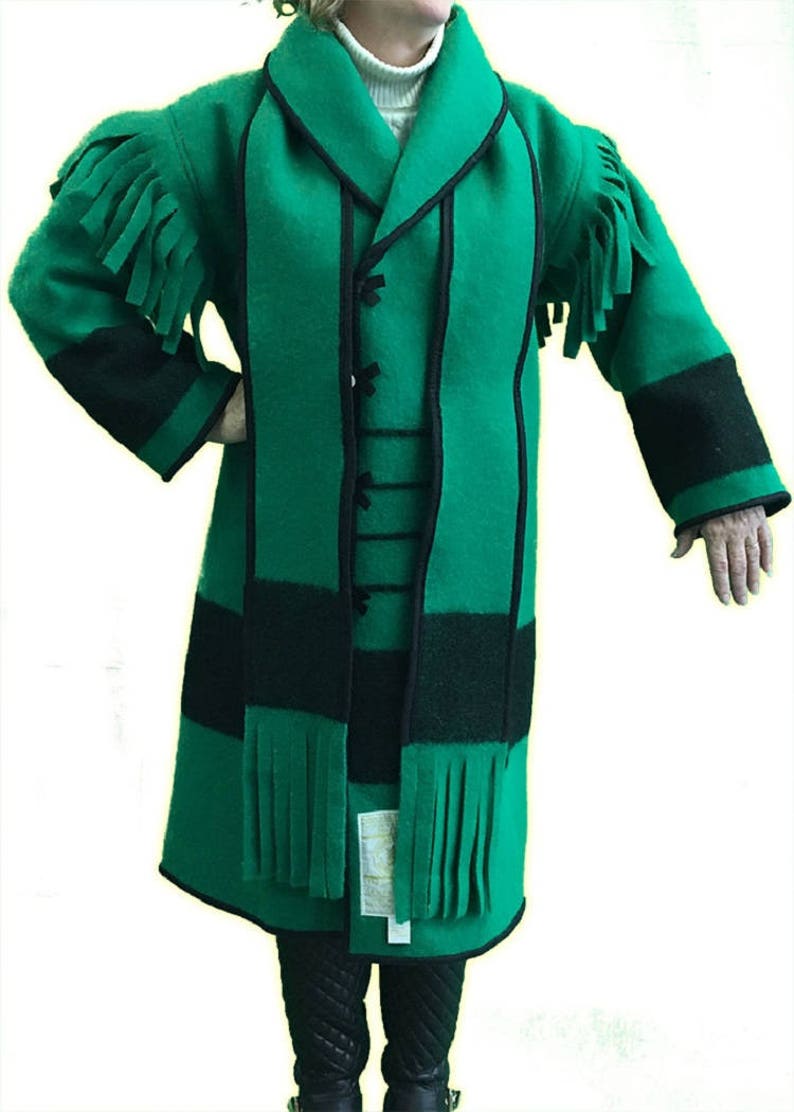 Ausable® Brand Hudson Bay Full Wool Capote Coat Green Color Etsy