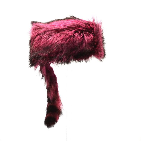 Ausable Fur Dyed Raccoon Boone Fur Hat 