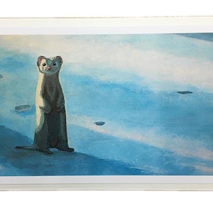 Wildlife Artwork of North American Fur Bearers by Bryna Jaqua (Weasel)