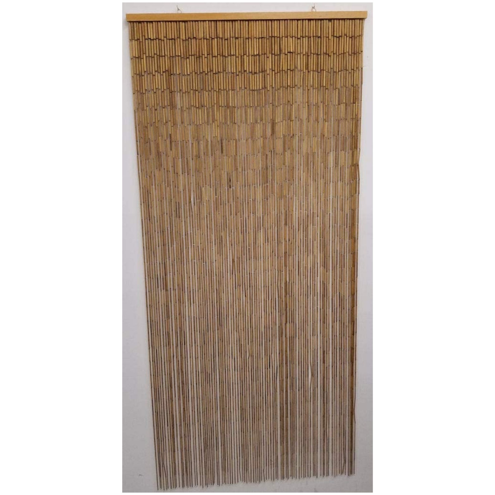 Handmade 90 Strings Beaded Curtain Bamboo Divider Natural Etsy
