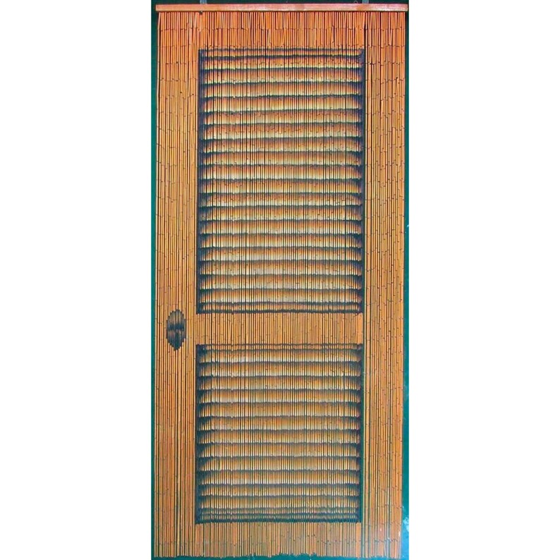 Handmade String Bamboo Beaded Doorway Curtains Wooden Hanging Room Vintage Divider Window Strands Louver Door 