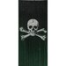 Handmade String Doorway Curtain Bead Japanese Bamboo Beaded Room Divider Wooden Pirate Skull Black
