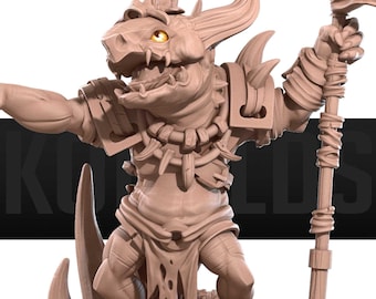 Kobold Leader | Bite The Bullet Official Product| Tabletop RPG | DnD | Pathfinder | Premium 3D Printed Miniatures