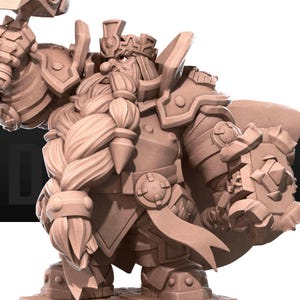 Dwarf High Lord | Bite The Bullet Official Product| Dwarves | Warcraft | Tabletop RPG | DnD | Pathfinder |Premium 3D Printed Miniature