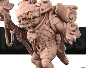 Kobold Druid | Bite The Bullet Official Product| Tabletop RPG | DnD | Pathfinder | Premium 3D Printed Miniatures