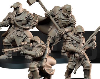 Shocktroopers | Bite The Bullet Official Product| New Antioch | ASHEN ARMIES | Wargaming | Grimdark | Premium 3D Miniature