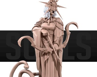 Gwen, the Dark Sun | Bite The Bullet Official Product| Souls Series | Tabletop RPG | DnD | Pathfinder | Premium 3D Printed Miniatures