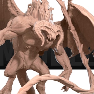 Fire Demon | Bite The Bullet Official Product| Middle Earth Series | Tabletop RPG | DnD | Pathfinder | Premium 3D Printed Miniatures