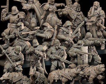 Sanctified Legion Army (Digital)| Bite The Bullet Official Product| New Antioch | ASHEN ARMIES | Wargaming | Grimdark | Trench Crusade |