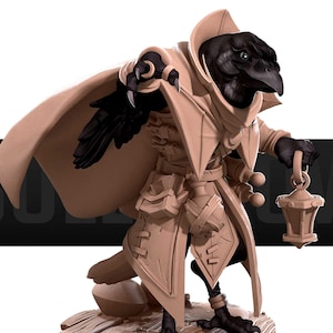 Kenku Alchemist | Bite The Bullet Official Product| Animalfolk | Tabletop RPG | DnD | Pathfinder |Premium 3D Printed Miniature