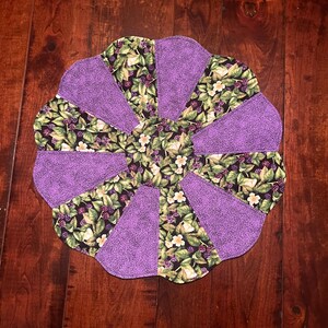 Spring Table Topper, St. Patrick&#39;s Day Table Topper, Summer Table Topper, Fabric Centerpiece, Floral Table Runner, Doily, Berry Table Mat