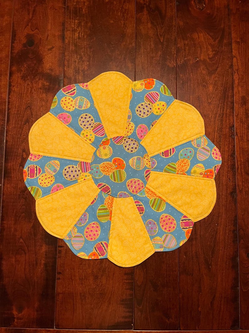 Easter Table Topper, Spring Table Topper, Summer Table Topper, Fabric ...