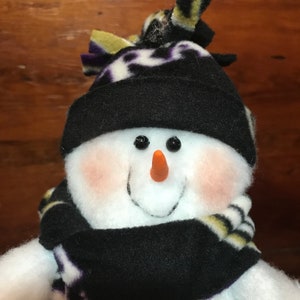 Baltimore Ravens Snowman, NFL, Championship, Snowmen, Baltimore, Sports Gifts, Football Decor, Man Cave, Ravens Decor, Ravens, Sports Fan image 3