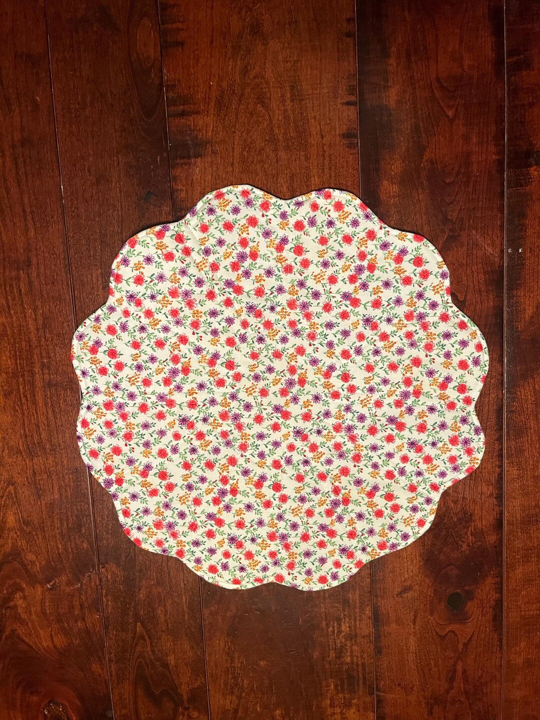 Spring Table Topper Spring Table Topper, Quilted Table Topper, Easter Table Topper, Fabric ...