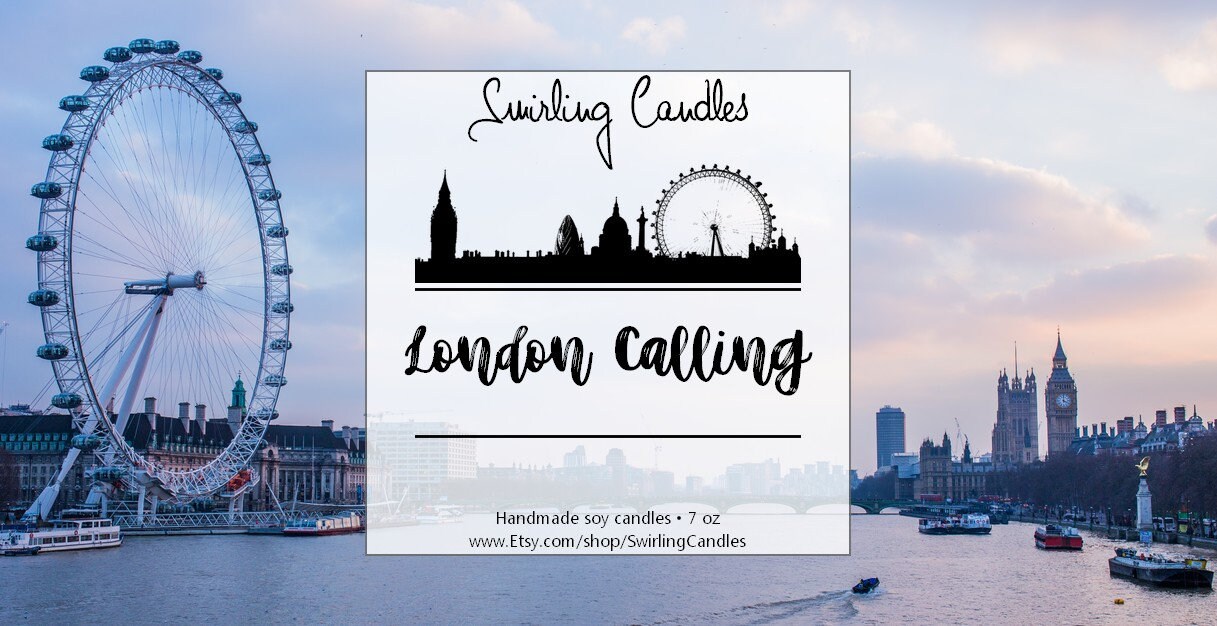 London Calling Bougie Parfumée à La Cire de Soja