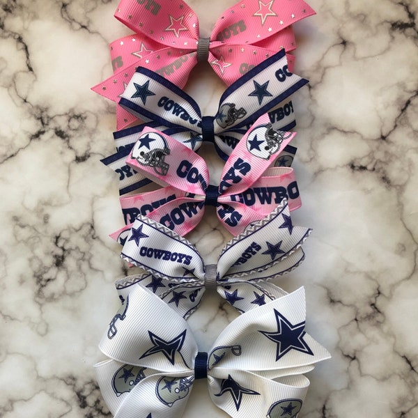 Dallas Cowboys Hair Bows