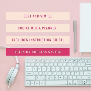 Social Media Planner INSTANT DOWNLOAD Marketing System for Small & Hobby Business or Side Hustle Instruction Guide Best and Simple image 5