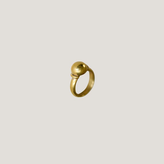 Brass Pinky Ring Etsy Australia