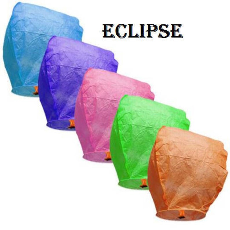 Blue Sky Lanterns Biodegradable Etsy