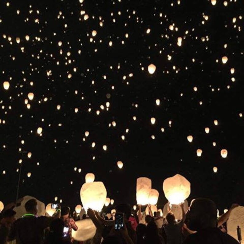 Blue Sky Lanterns Biodegradable Etsy