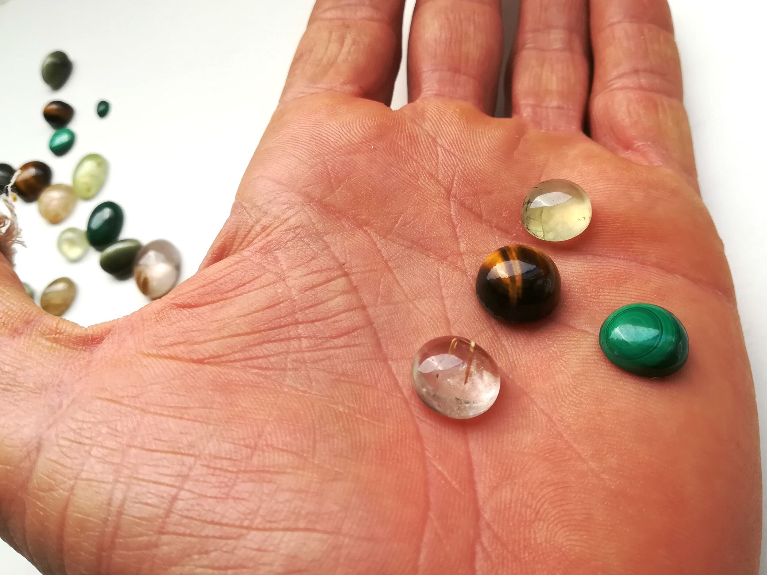 Cuentas De Piedra Natural Ojo De Tigre Para Bisutería DIY