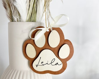 Personalised Pet Gift Tag/Pet Wooden Bauble/Pet Christmas Tree Decorations/ Cat&Dog Christmas Bauble/Xmas Bauble/Animal Gift/Stocking filler