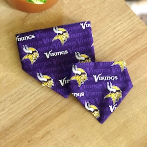 Bandana per cani da football del Minnesota / Bandana sportiva / Bandana del Minnesota / Bandana elastica / Bandana sopra il collare / Bandana personalizzata per cani