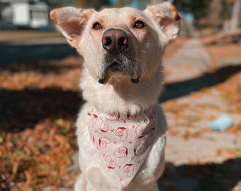 Christmas Dog Bandana / Vintage Santa Bandana / Personalized Dog Bandana /Holiday Bandana / Christmas Gift/ Holiday Gift / Stocking Stuffer