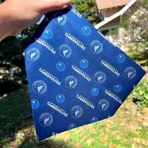 Minnesota Basketball Dog Bandana | Minnesota National Basketball | Basketball Petwear | Wolves Bandana